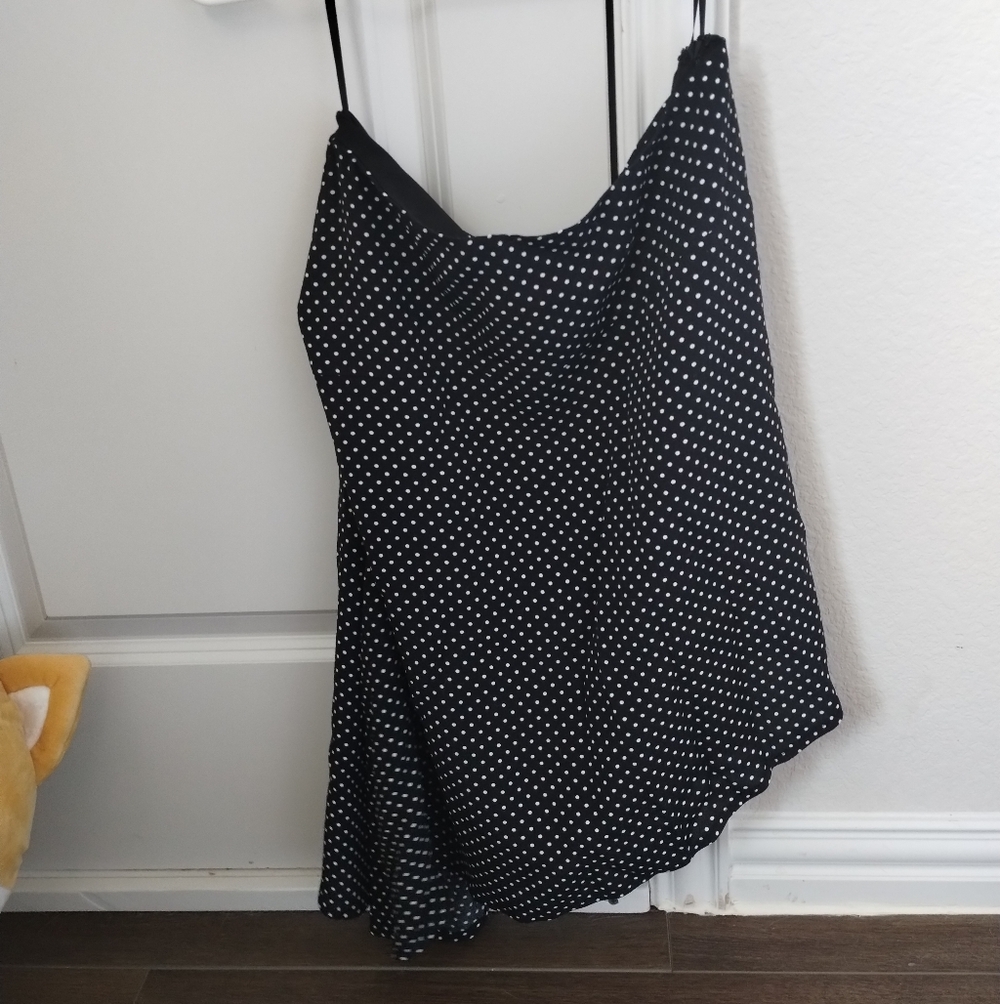 Princess Polly Cabernet Asymmetrical Polka Dots Set Petite 2 - Picture 2 of 6